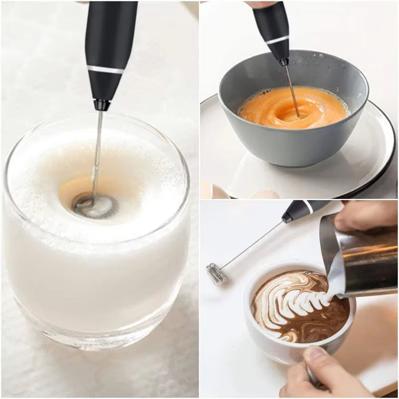 Portable Electric Milk Frs Handheld Blender USB Mini Coffee Maker Whisk Mixer Cappuccino Cream Egg Beater Food Blender