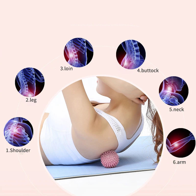 Hedgehog Massage Ball Yoga Fascia Roller for Exercise Fitness Muscle Relaxation Shoulder Neck Leg Plantar Meridian Massage Stick
