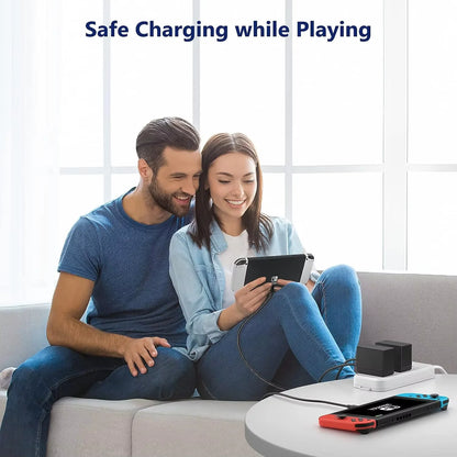 USBC Power Adapter Fast Gan Charger for Switch 2 /Switch /OLED /Lite, Power Supply for NS2 NS Support Switch 15V 2.6A 3A