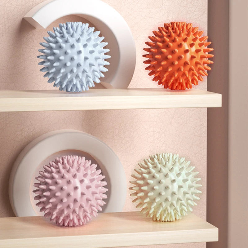 Hedgehog Massage Ball Yoga Fascia Roller for Exercise Fitness Muscle Relaxation Shoulder Neck Leg Plantar Meridian Massage Stick