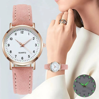 Women’S round Dial Watch | Minimalist Quartz Watch