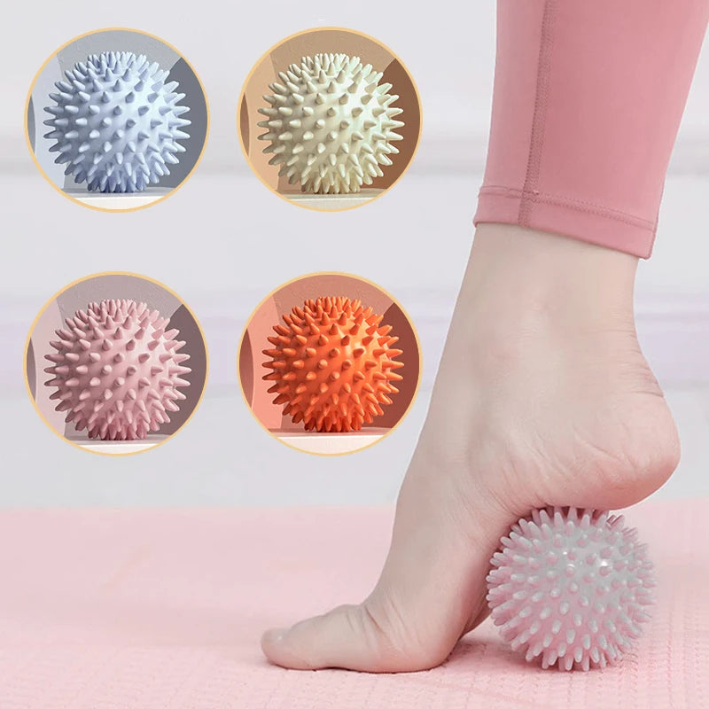Hedgehog Massage Ball Yoga Fascia Roller for Exercise Fitness Muscle Relaxation Shoulder Neck Leg Plantar Meridian Massage Stick
