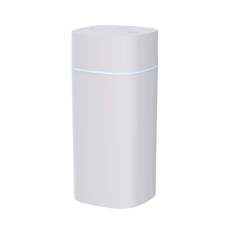 Mini USB Dual Spray Humidifier Desktop Air Purifier for Home Bedroom Portable Aromatherapy Moisturizing Air Cleaner