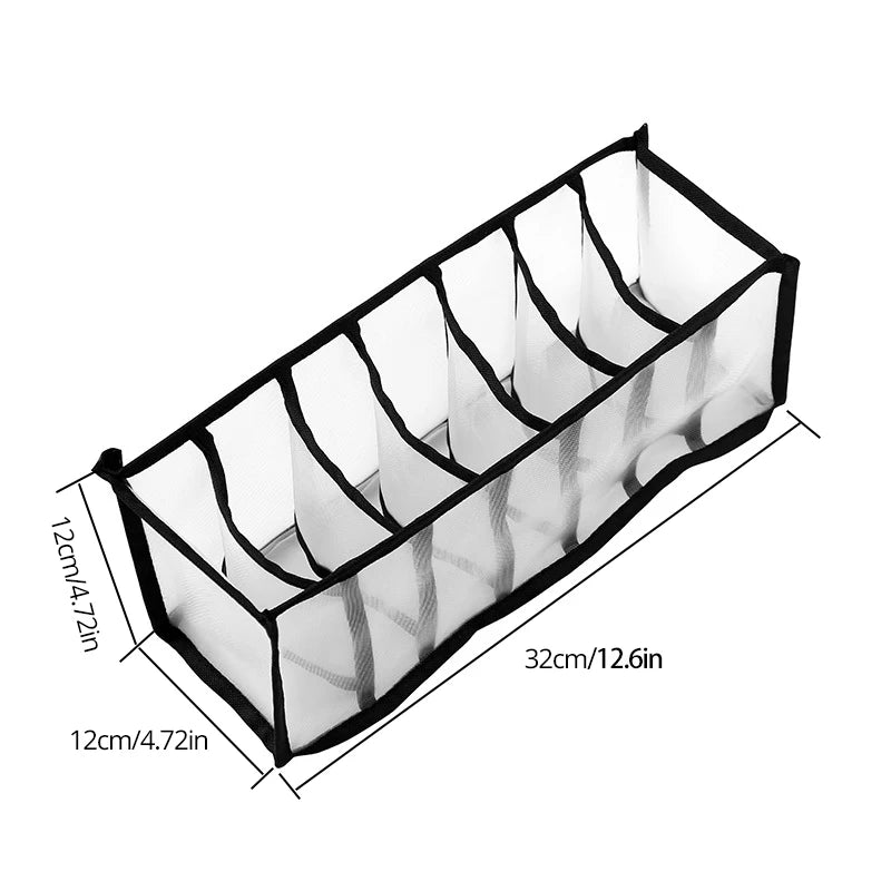 1Pc Underwear Drawer Organizer Storage Box Foldable Closet Organizers Drawer Divider Storage Boxes for Underpants Socks Bra