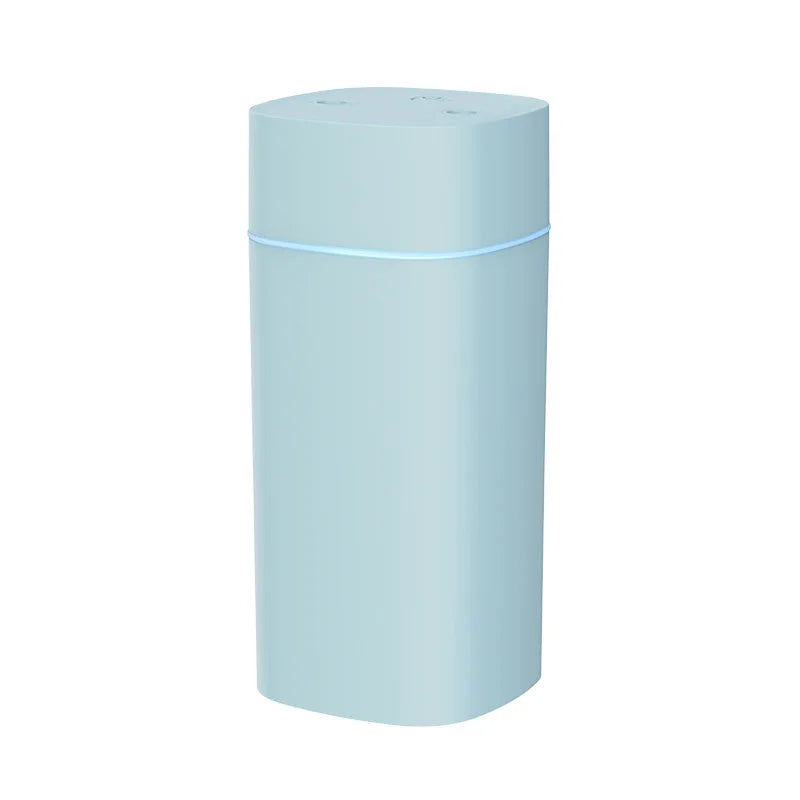 Mini USB Dual Spray Humidifier Desktop Air Purifier for Home Bedroom Portable Aromatherapy Moisturizing Air Cleaner