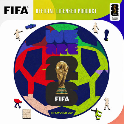 FIFA World Cup 2026 Mexico Poster Puzzle, Officially Licensed Trophy Wooden Puzzles for Adults, 200 Pieces Jigsaw Puzzle Gifts for Soccer Fans, Football Home Office Memorabilia,9.5 X 11.8 Inch Summerwins
