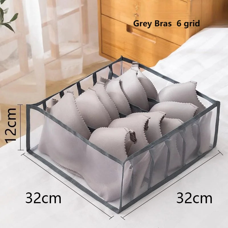 1Pc Underwear Drawer Organizer Storage Box Foldable Closet Organizers Drawer Divider Storage Boxes for Underpants Socks Bra