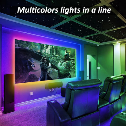LED Strips Lights USB Powered Rainbow Chasing RGB LED Lights Strip LED TV Backlight Strip with 17-Key RF Remote Color Changing Strip Lights Waterproof IP65 LED Rope Lights LED Lights 2M 6.54FT