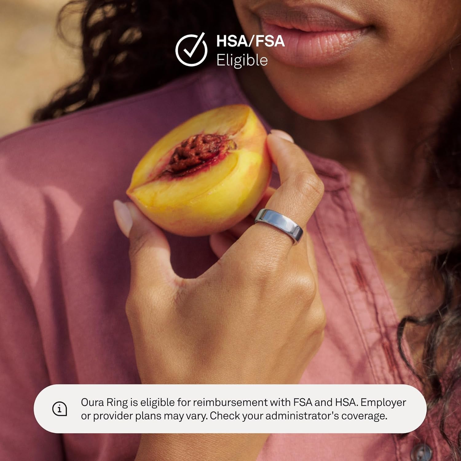 Oura Ring 5 - Silver - Size 11 - World’S Smallest Smart Ring - Sleep, Activity, Women’S Health, AI Advisor, 1 Week of Battery Life, Size before You Buy, Android & Ios Compatible
