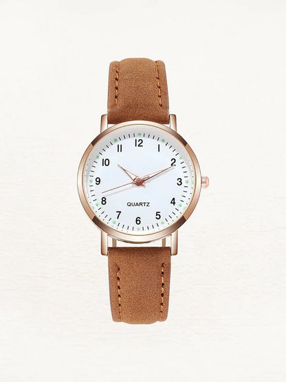 Women’S round Dial Watch | Minimalist Quartz Watch