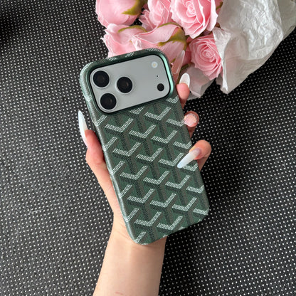 Magsafe PU Leather Smartphone Case for Iphone 16/17 Pro Max, Shockproof, Anti-Fade Cellphone Accessory with Flocking Lining for Handheld Devices