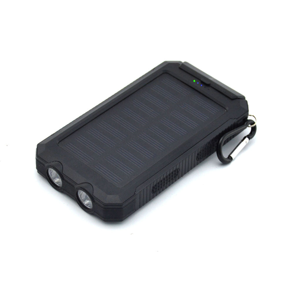 Solar Power Bank Compass 20000Mah Outdoor Mobile Phone Dual Headlights