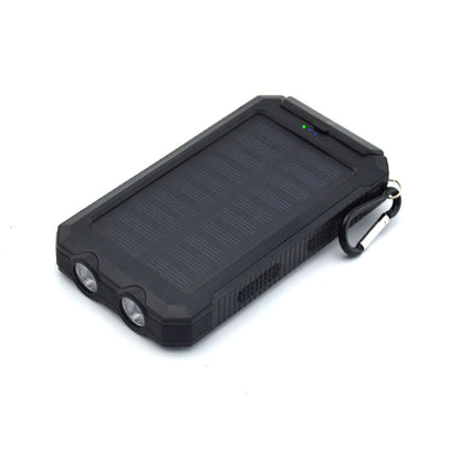 Solar Power Bank Compass 20000Mah Outdoor Mobile Phone Dual Headlights