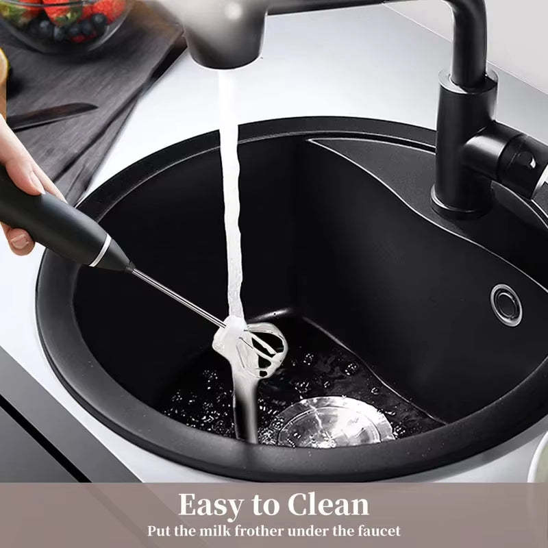 Portable Electric Milk Frs Handheld Blender USB Mini Coffee Maker Whisk Mixer Cappuccino Cream Egg Beater Food Blender