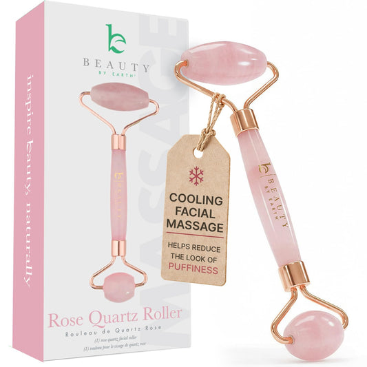 Rose Quartz Face Roller - Relaxation Gifts for Women, Skin Care Tools for Fine Lines and Wrinkles, Teenage Girl Gifts, Beauty Gift Ideas, Face Massager Tools, Facial Tool, Self Care Gift for Women