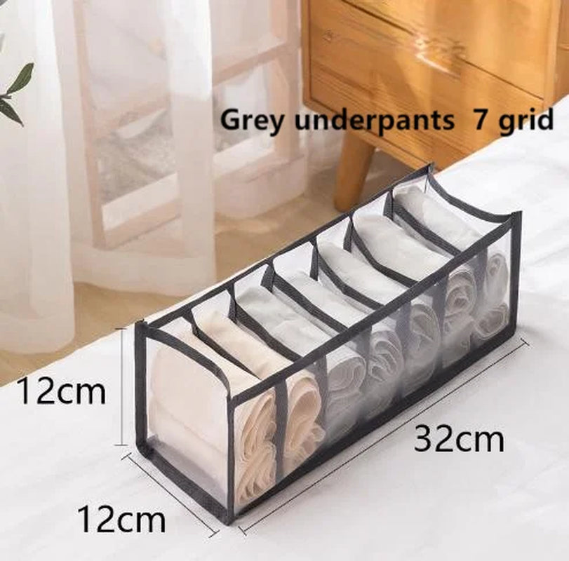 1Pc Underwear Drawer Organizer Storage Box Foldable Closet Organizers Drawer Divider Storage Boxes for Underpants Socks Bra