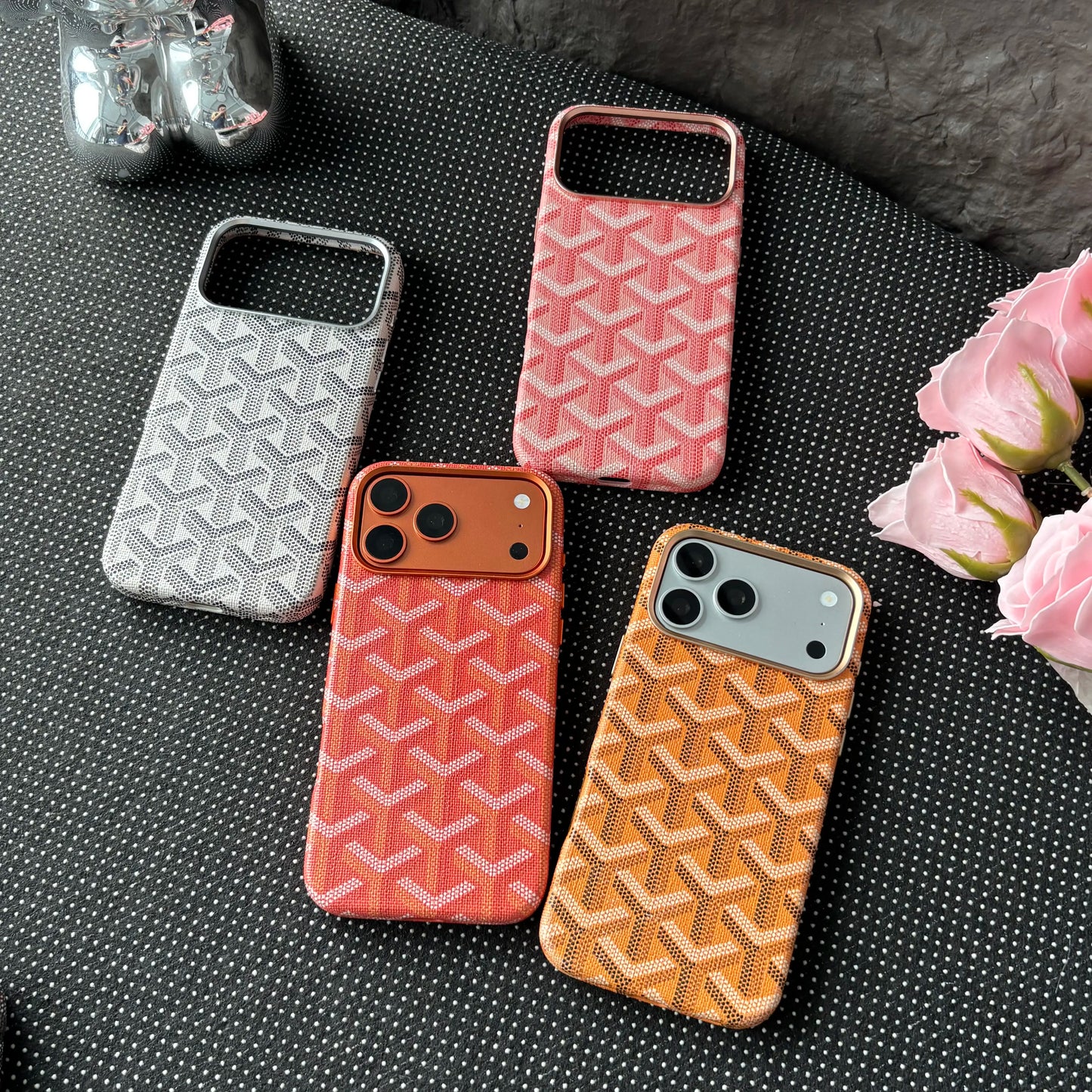 Magsafe PU Leather Smartphone Case for Iphone 16/17 Pro Max, Shockproof, Anti-Fade Cellphone Accessory with Flocking Lining for Handheld Devices