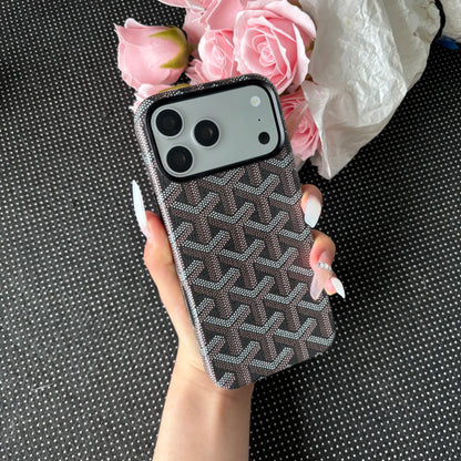 Magsafe PU Leather Smartphone Case for Iphone 16/17 Pro Max, Shockproof, Anti-Fade Cellphone Accessory with Flocking Lining for Handheld Devices