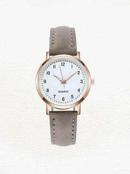 Women’S round Dial Watch | Minimalist Quartz Watch