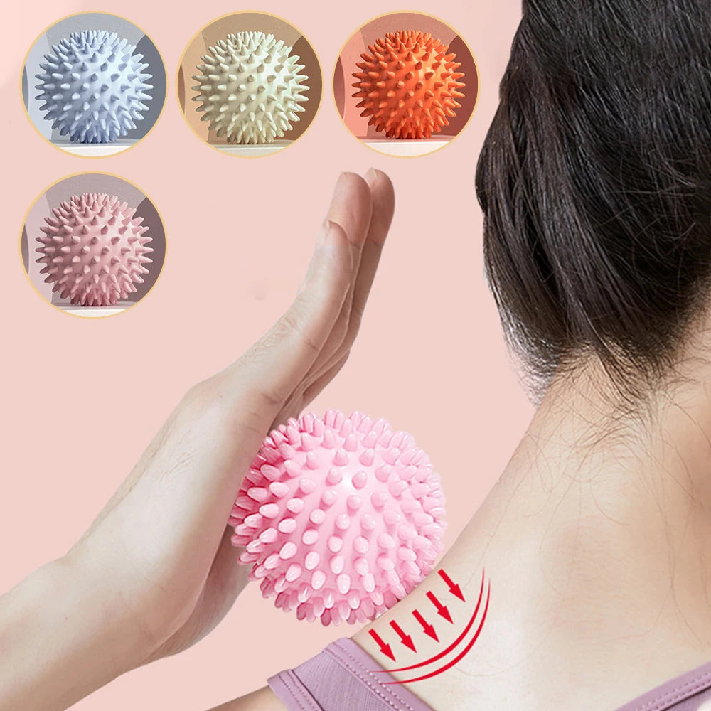 Hedgehog Massage Ball Yoga Fascia Roller for Exercise Fitness Muscle Relaxation Shoulder Neck Leg Plantar Meridian Massage Stick