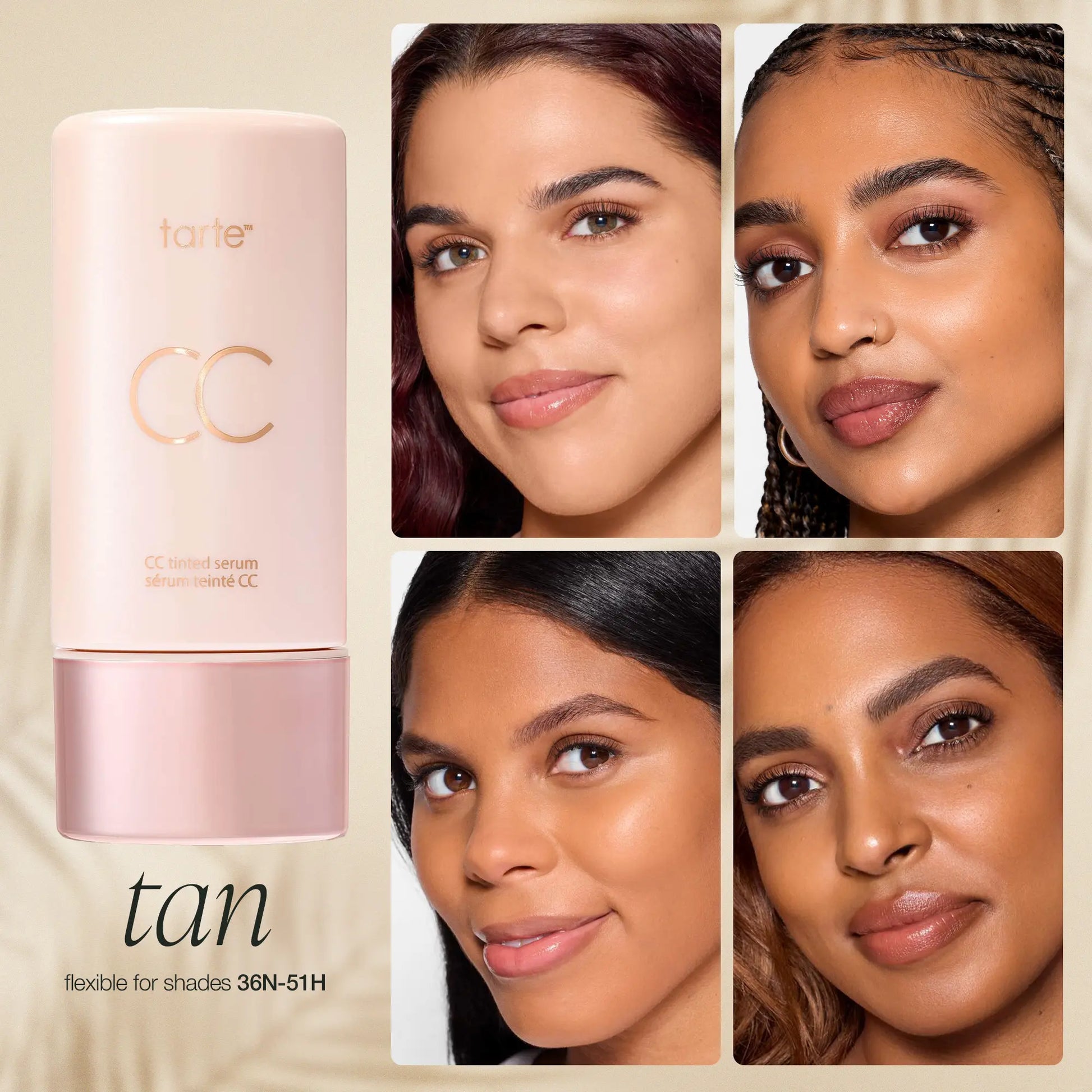 Tarte Summer Skin Essentials - CC Color-Correcting Tinted Serum + Creaseless SPF 30 Mineral Setting Powder