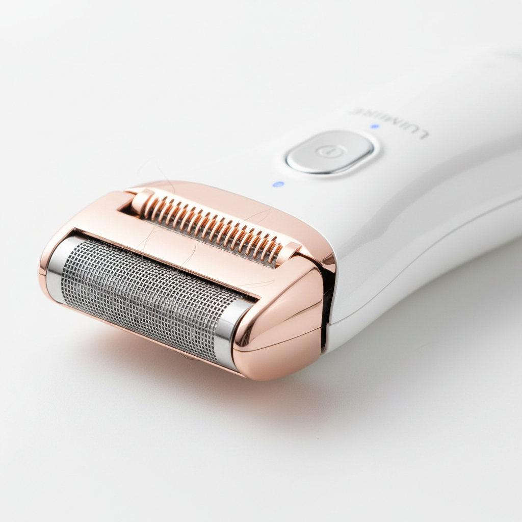 Women's Shaver - dual head close-up detail